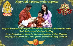King and Queen of Bhutan Celebrate 10th Wedding Anniversary